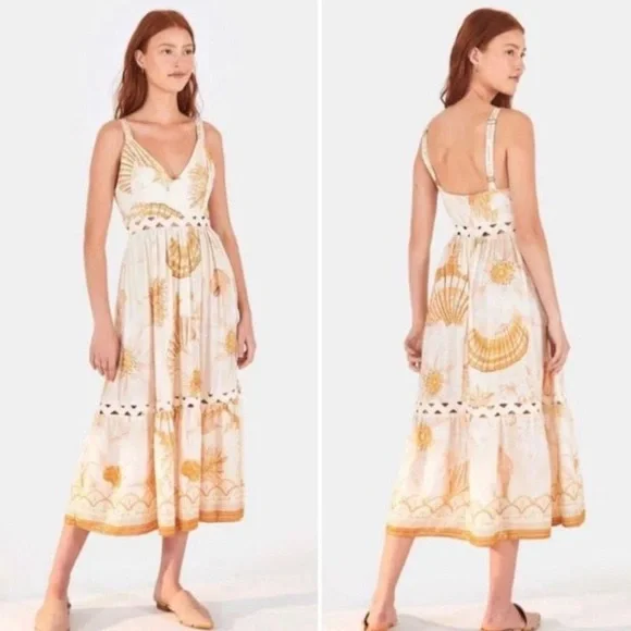 FARM Rio Beijo de sol shell sparkly dress size M - Picture 2 of 7